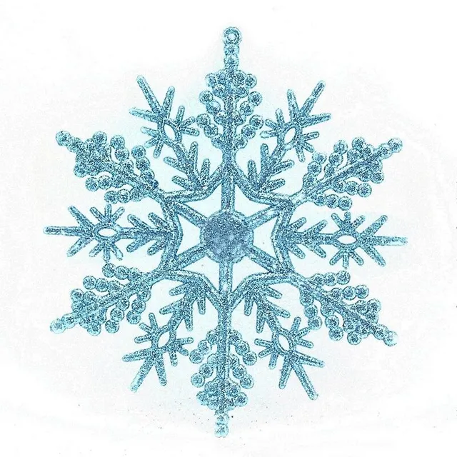 Christmas ornament snowflake 12 pcs