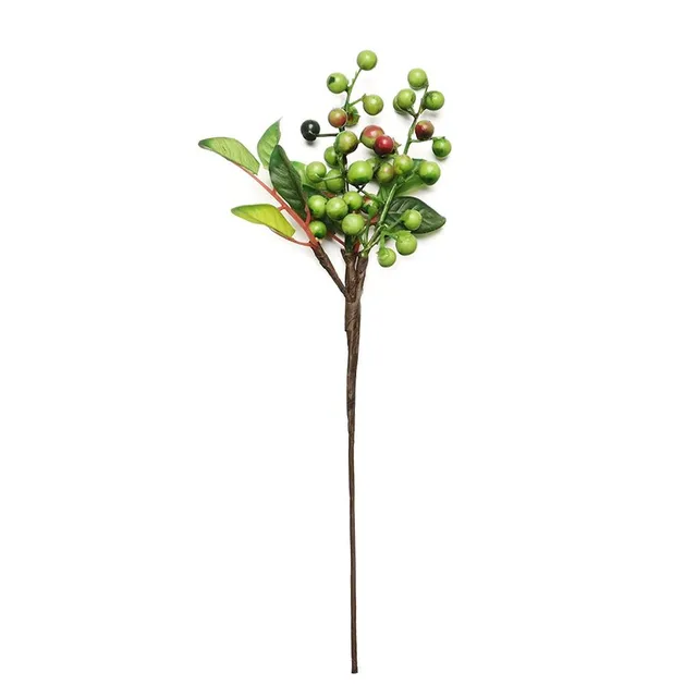 Easter decorative branch with artificial coloured eggs