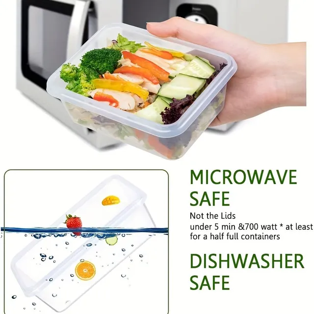 Transparent refrigerator binder with marking - Keep order with fruits, vegetables, meat, eggs and herbs