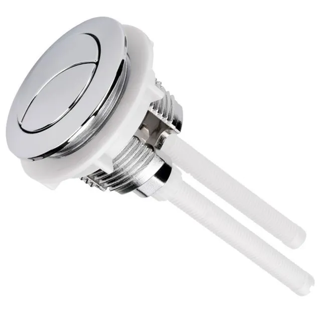 Double flush toilet button with round valve