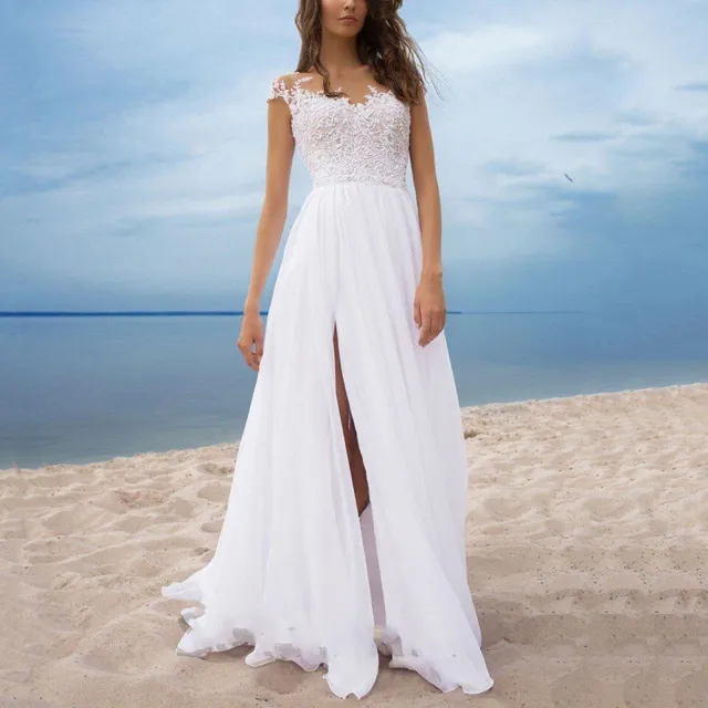 Dámské bílé luxusní šaty Josie