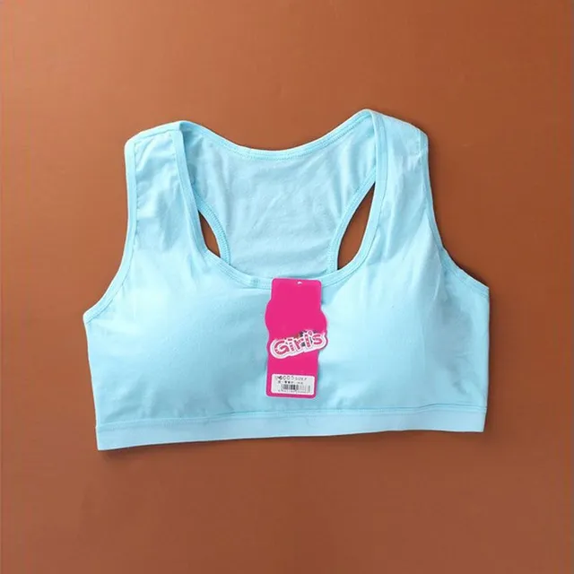 Girl sports bra in various colors