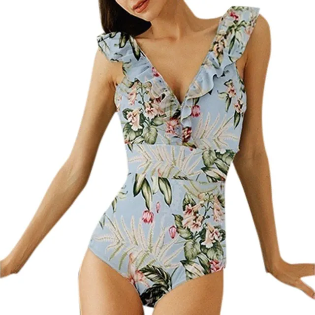 Luxury retro one-piece swimsuit Maegan