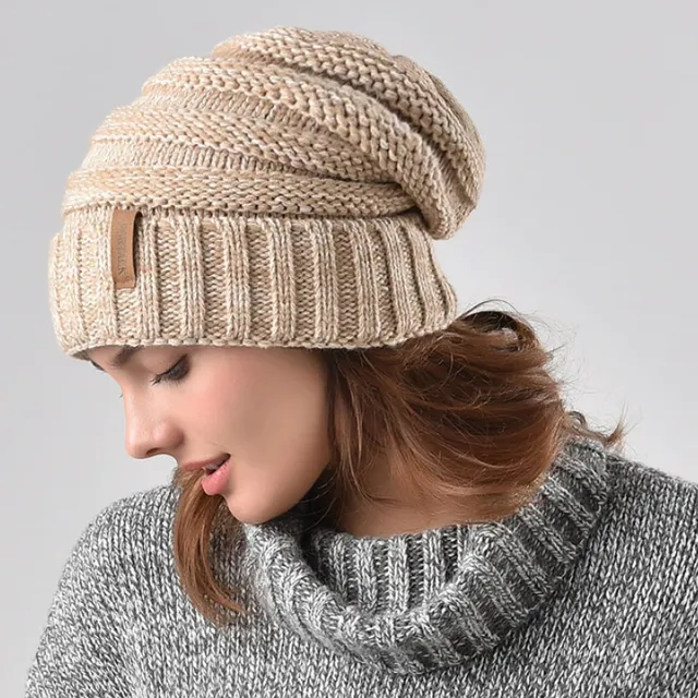 Winter stylish women's knitted warm hat Furtalk