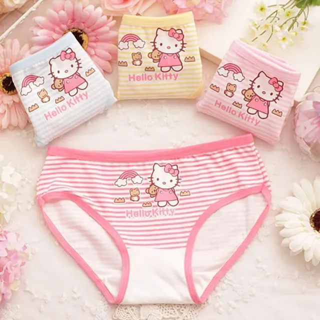 Bielizna dziewczęca Myszka Minnie, Hello Kitty | 4 szt.