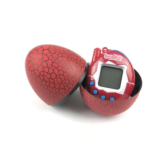 Children's retro toy Tamagotchi in dinosaur egg