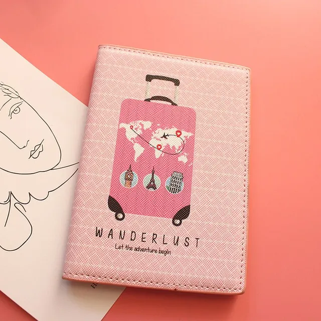 Decorative case for passport Pinkie