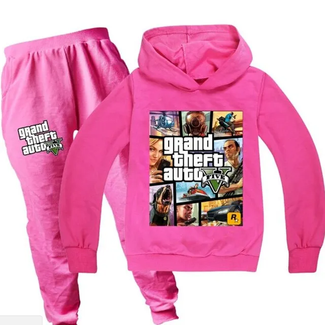 Dziecięce stroje treningowe świetne z wydrukami GTA 5 color at picture 18 3 - 4 roky