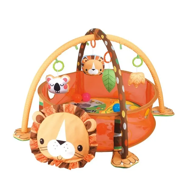 Children's playground with cute animal shape Lev