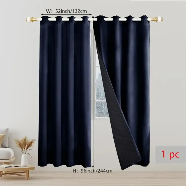 Heat and sound insulation curtains - modern decoration for doors and windows, heated, against the wind