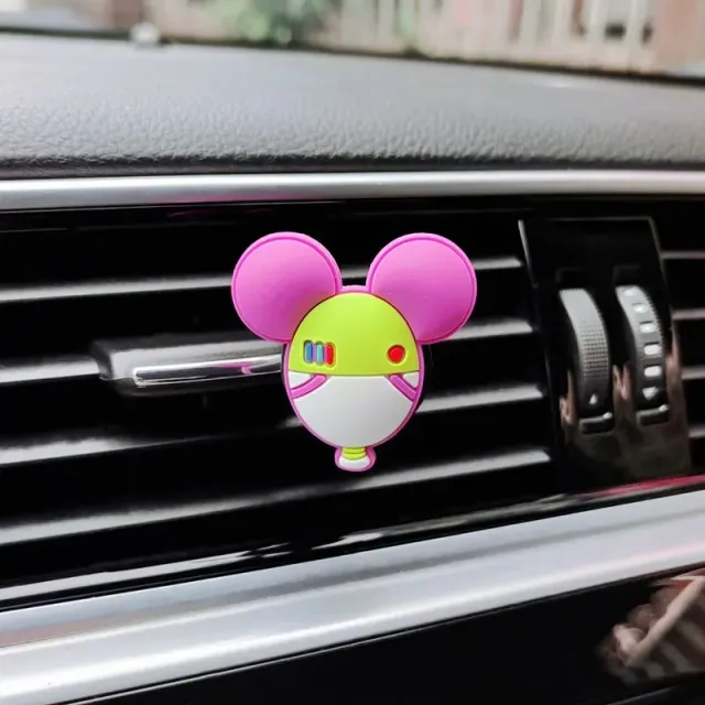 Delizioso clip per profumo auto con i personaggi amati di Mickey e Minnie