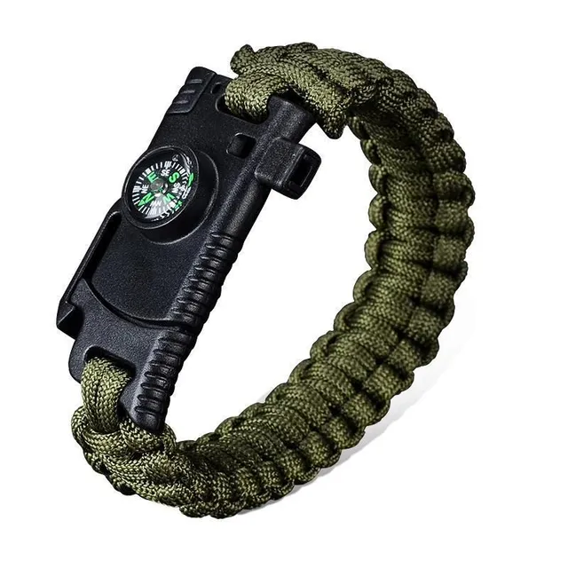 Paracord survival bracelet - zestaw narzędzi do przetrwania, któr