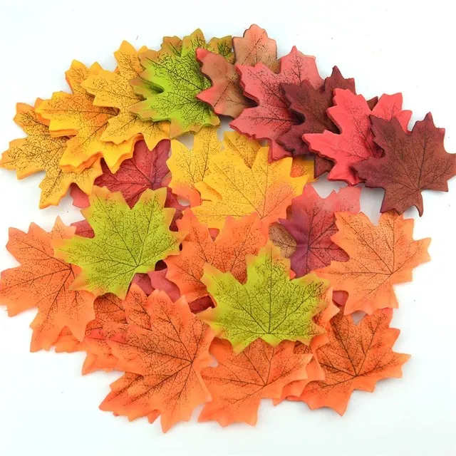 Decorative maple leaves - 100 pcs