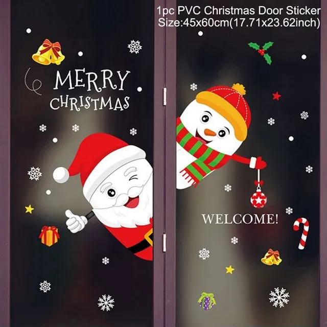 Karácsonyi dekorációk - matricák ablakokhoz