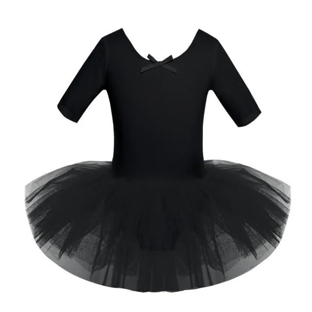 Dievčenské šaty na balet black 2-3