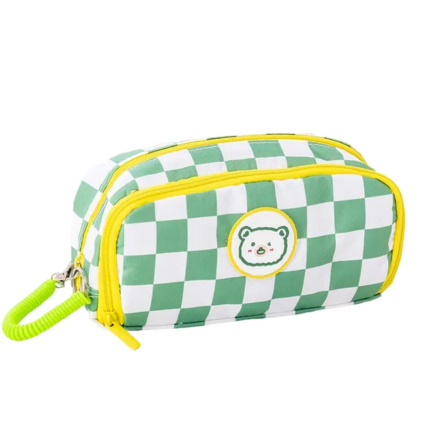 Pencil case cu carouri P3586