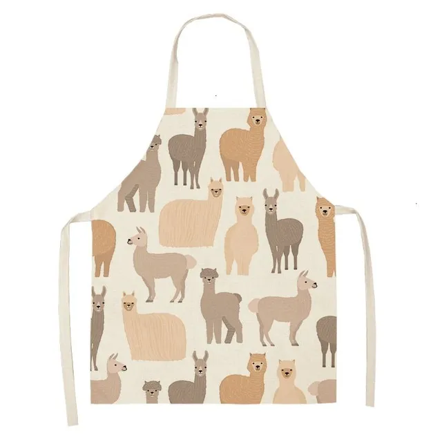 Cute apron for kitchen with Lama Kerri