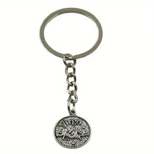 Keychain s 12 znakmi zverokruhu - Rakovina, Beran, Lev, Hmotnosť, Panna, Gemini