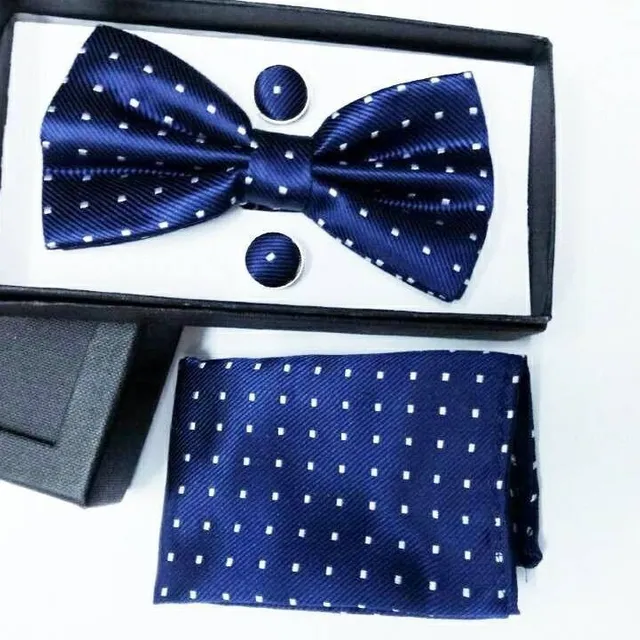 Luxury bow tie with handkerchief Gentle
