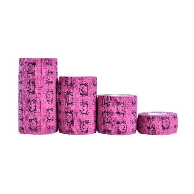 Plastic self-adhesive bandage for pets