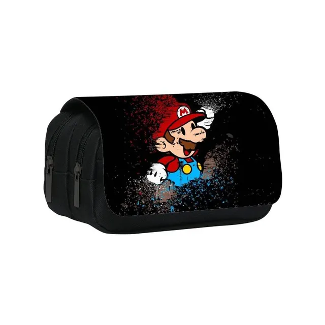 School pencil case with Super Mario motifs