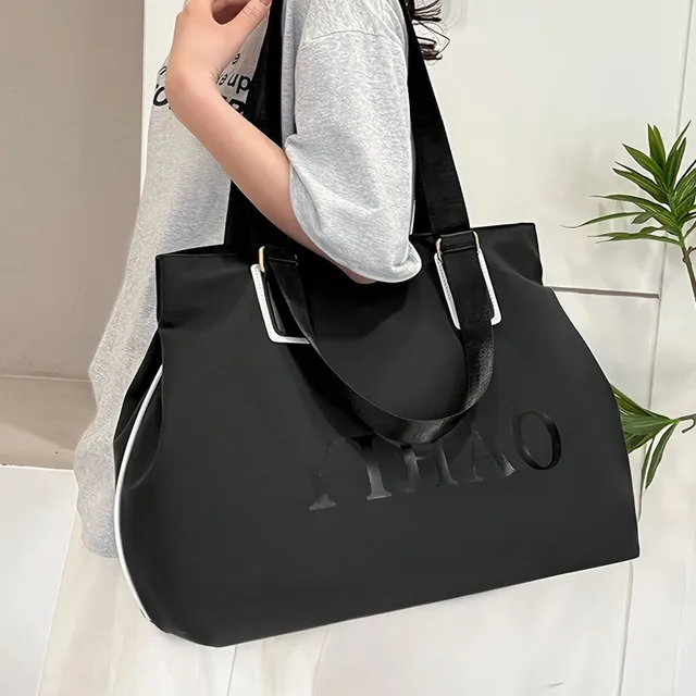 Fashionable Large Capacity Bag, Nylon Bag Over Shoulder, Ladies Handbag For Free Time And Travel Bag