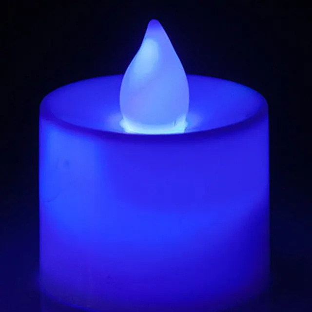 LED coloured candles - 6 colours