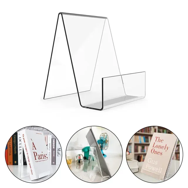 Multifunctional stand made of transparent acrylic - suitable for telephone or books