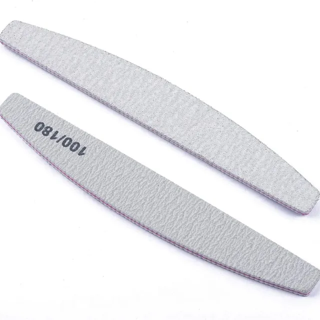 10 pcs double nail file with abrasive paper 100/180 - nail art aids