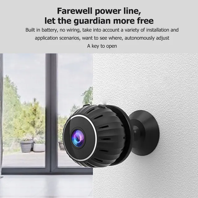 Mini rejtett kémkamera vezeték nélküli éjszakai látás Hd 1080p mozgásérzékelés Apple / Android számára