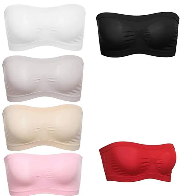 Women's single color fitness bra without strap