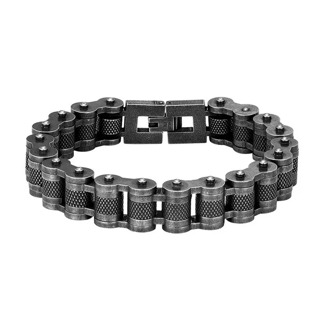 Bracelet pour homme en style chaîne de moto