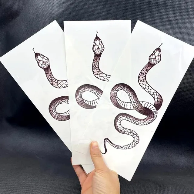 Stylish Temporary Tattoo Snake