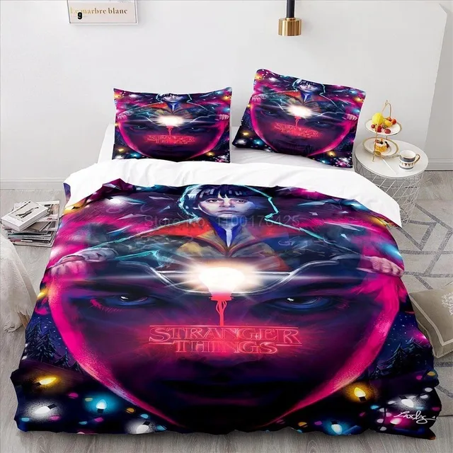 Stylish bed linen with Stranger Things Kelly print