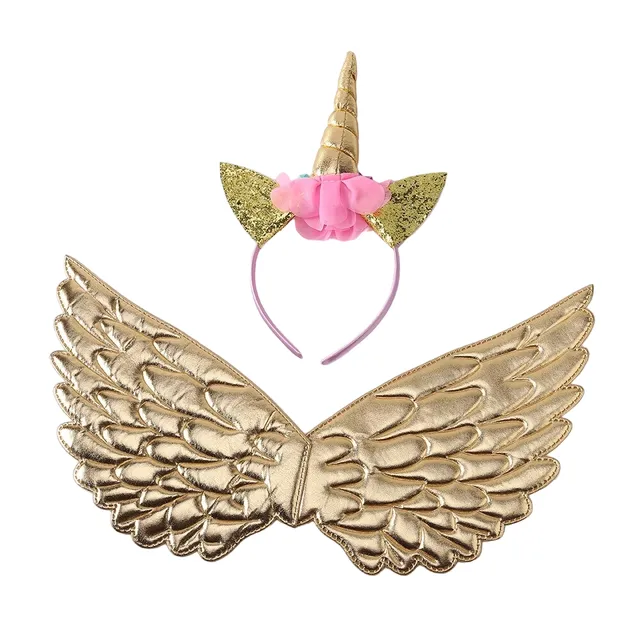 Children's wings of unicorn with headband