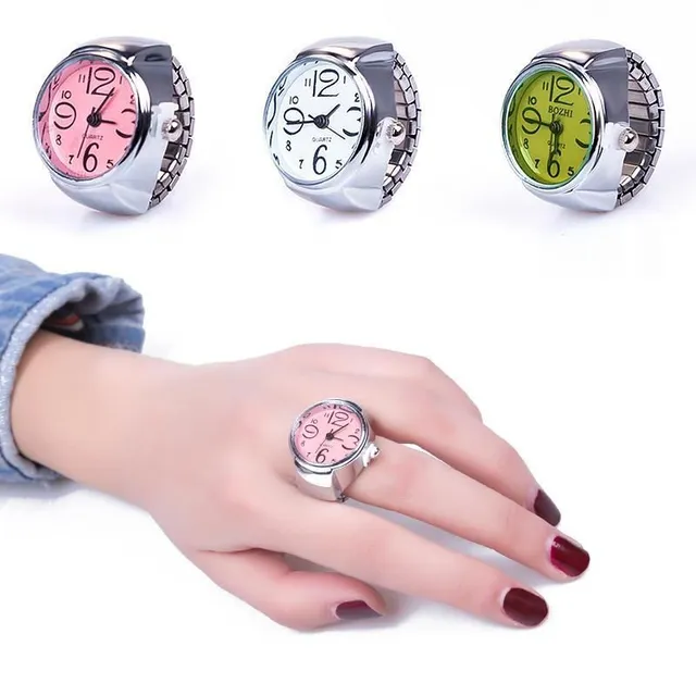 Elegant ladies watch in a ring