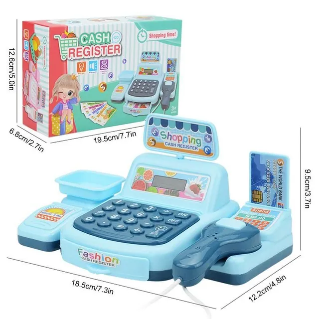 Dětská hrací pokladna - edukační hračka na výuku hodnot peněz