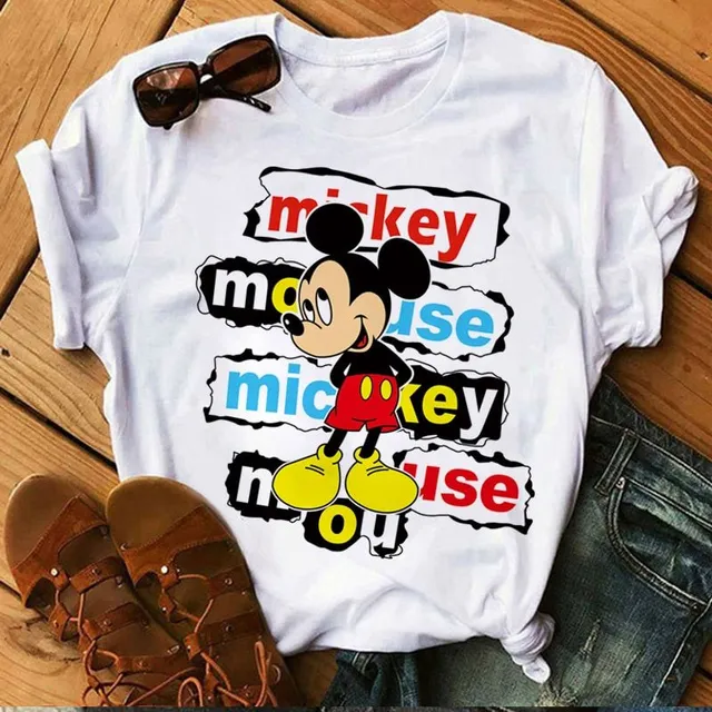 Dámske moderné tričko Mickey Mouse Burch