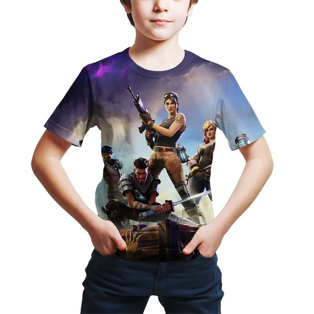 Magnifique t-shirt Fortnite pour enfants en différentes couleurs