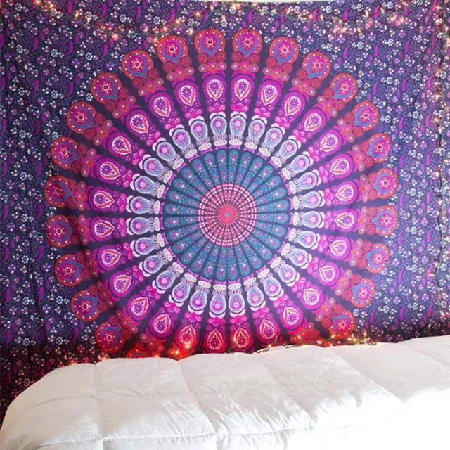 Large decorative hanging Indian mandala on the wall