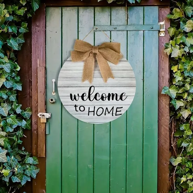 Wooden decorative wreath for home and garden