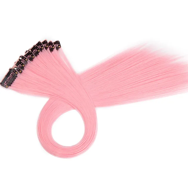 Extensii colorate pentru păr cu clips 80g