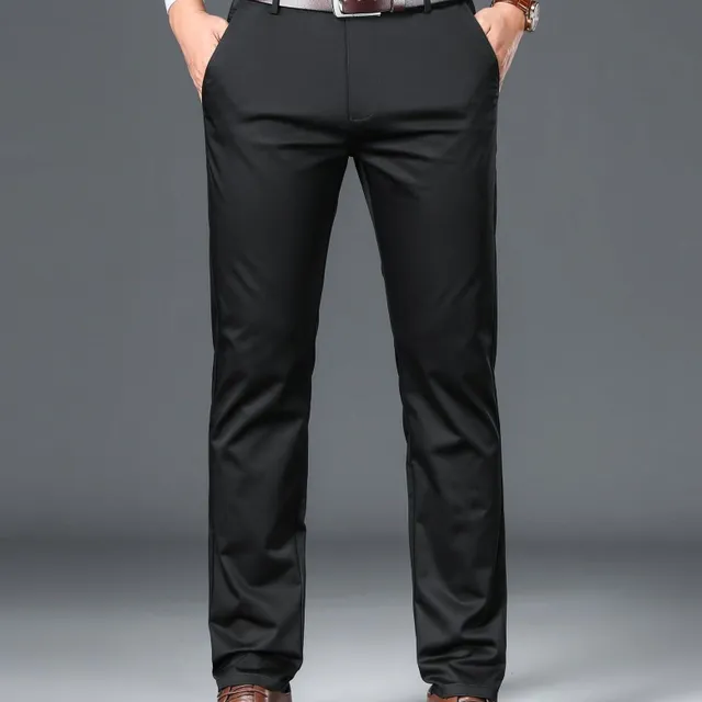 Pantalons formels pour homme avec léger stretch, unis - Classiques et confortables pour chaque occasion