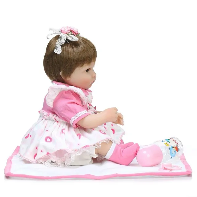 Realistic doll girl 41 cm