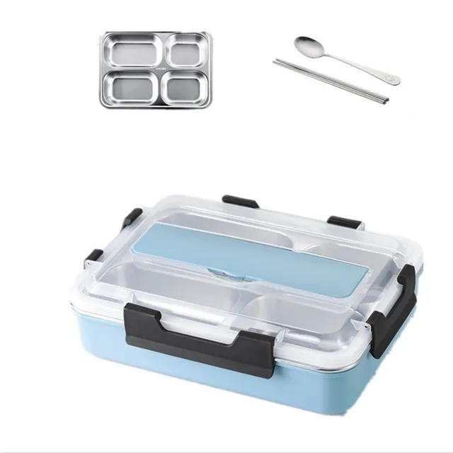 Set bento box cu tacâmuri 3 piese