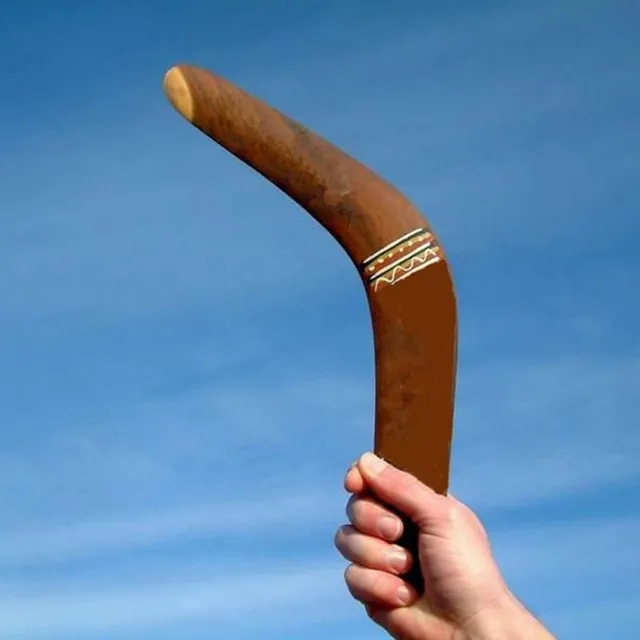 Wood boomerang