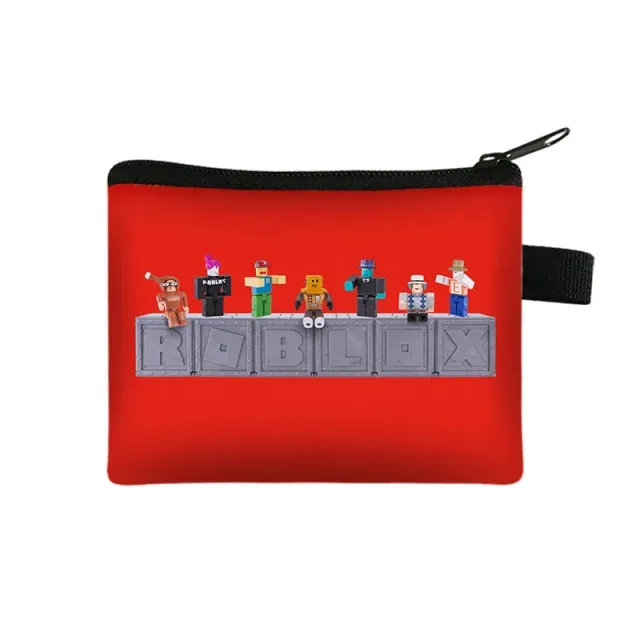 Unisex children's zipper wallet with themes of popular Roblox characters