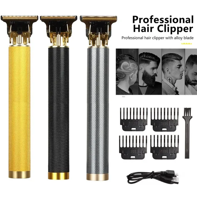 Strihač vlasov Profesionálny strihač vlasov Zastrihávač fúzov pre mužov Vintage T9 Strihač vlasov Holičstvo Elektrický holiaci strojček