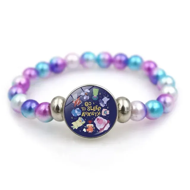 Colorful baby bead bracelet with pictured figure from a fairy tale In the head 2 - Inside Out 2