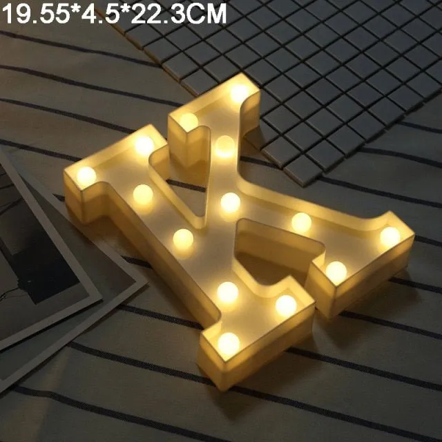 LED light letters